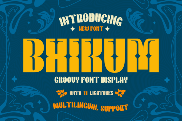 Bhikum: A Modern Display Typeface for Editorial Design