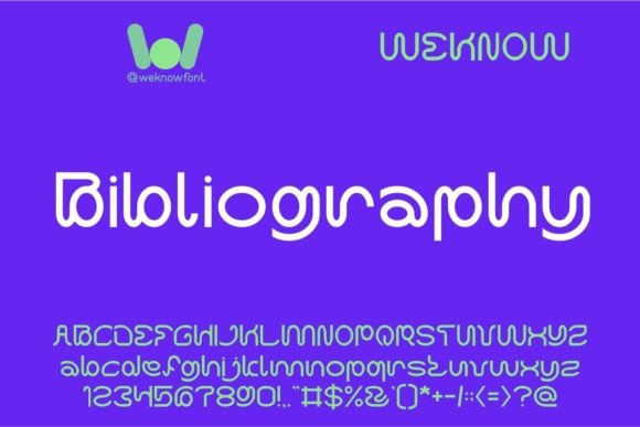 Bibliography Typeface Review for Bold Brand Identity