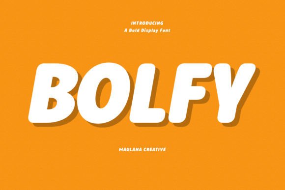 Bolfy: A Casual Marker Handwritten Display Font for Editorial Design