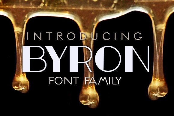 Byron: A Retro Typeface for Bold Brand Identity Projects
