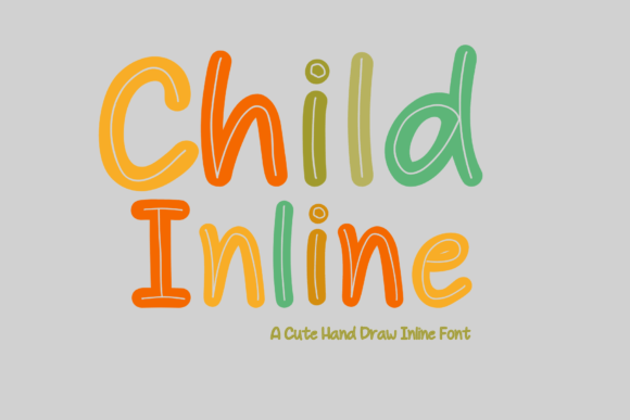 Child Inline: A Premium Display Font for Campaign Design