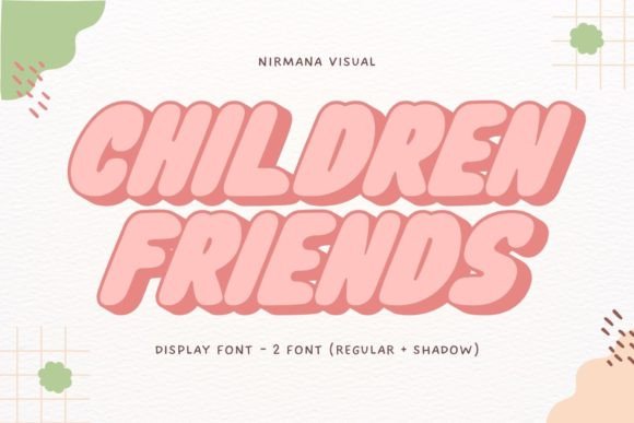 Children Friends: A Playful Typeface for Editorial Design