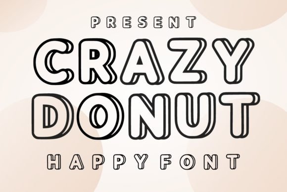 Crazy Donut: The Bold Outline Typeface for Seasonal Branding