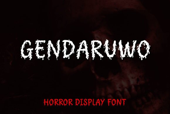 Gendaruwo: A Unique Horror-Style Display Font for Editorial Design