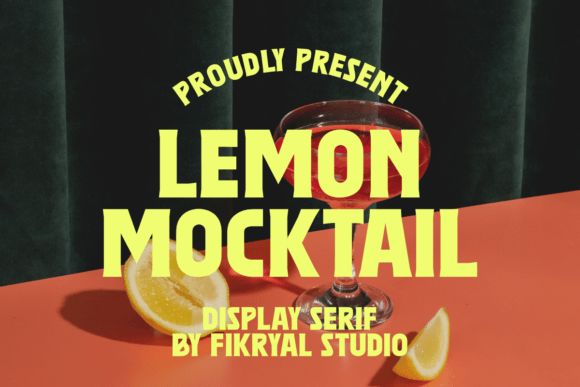 Lemon Mocktail: The Bold Vintage Font for Your Brand Identity