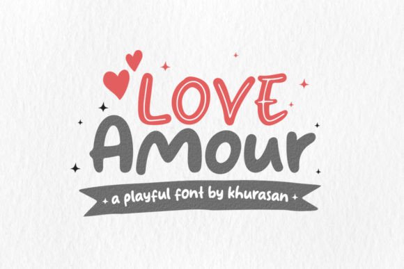 Love Amour: A Modern Display Font for Editorial Design