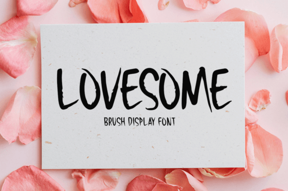 Lovesome: The Ultimate Brush Display Font for Creative Projects