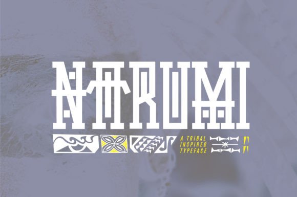 Narumi: An Experimental Ethnic Typeface for Bold Editorial Design