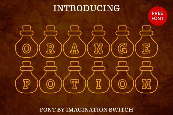 Orange Potion: A Unique Display Font for Editorial Design
