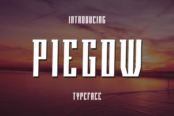 Piegow: The Modern Display Font for Scroll-Stopping Campaigns