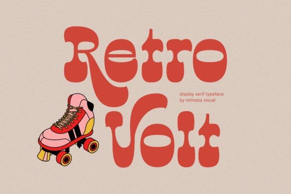Retro Volt: The 70s-80s Display Font for Bold Campaigns