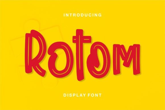 Rotom: The Bold Display Font for Memorable Brand Identity