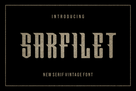 Sarfilet Free Download: A Modern Display Font for Designers