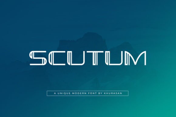 Scutum: The Modern Display Font for Campaigns That Demand Attention
