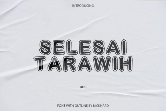 Selesai Tarawih: The Handwritten Display Font for Quirky Campaigns