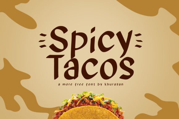 Spicy Tacos: A Modern Handwritten Display Font for Digital Branding