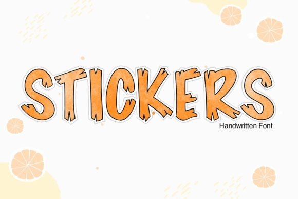 Stickers Font for Playful Web Design and Digital Branding