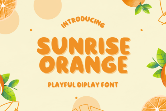 Sunrise Orange: A Bold Display Typeface for Modern Editorial Design