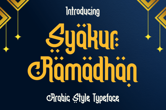 Syakur Ramadhan: The Elegant Arabic-Style Typeface for Modern Branding