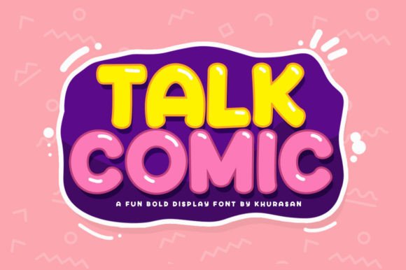 Talk Comic: The Modern Display Font for Creative Branding Projects