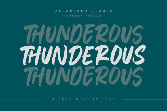 Thunderous: The Modern Handwritten Display Font for Scroll-Stopping Campaigns
