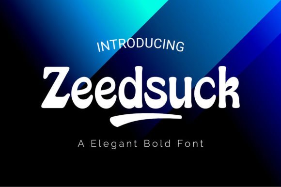 Upgrade Your Brand Identity with Zeedsuck Elegant Bold Display Font