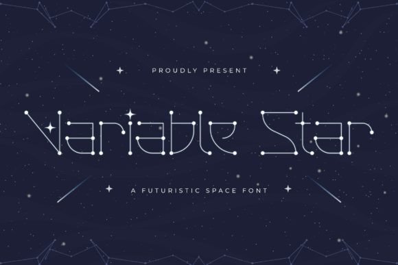 Variable Star: The Futuristic Display Font for Creative Makers