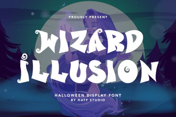 Wizard Illusion: A Unique Halloween Display Font for Branding